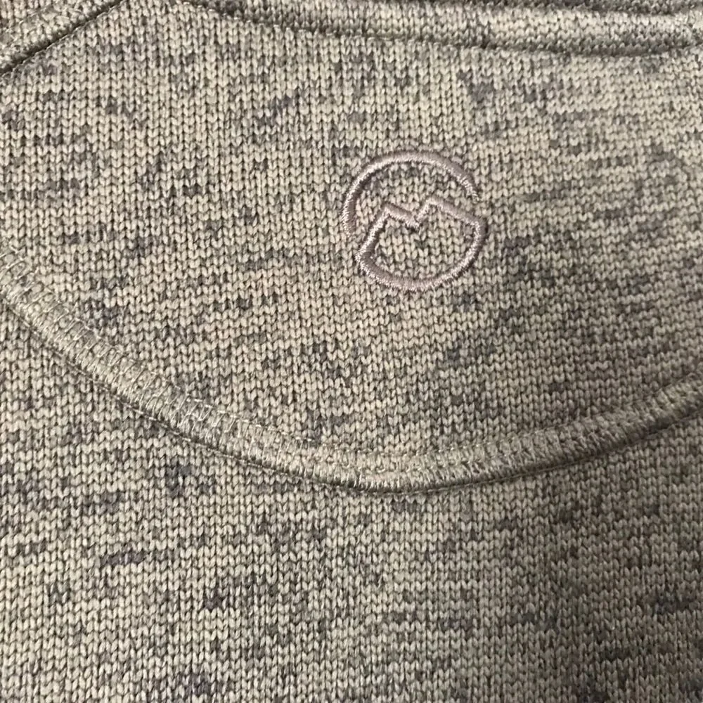 Magellan Outdoors Mens Sweater Sm Hickory Canyon 1/4 Zip Olive Night Pullover